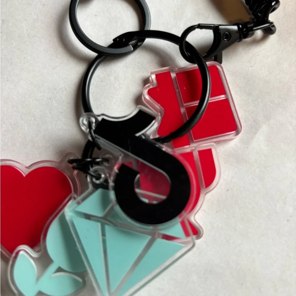 TikTok multi charm stretchy band key influencer chain